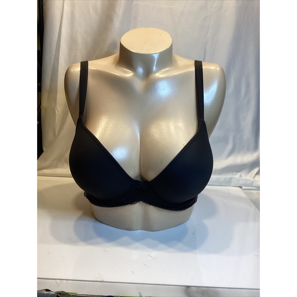 Wacoal Black Size 32dd Bra 653117 Adjustable Strap Bow